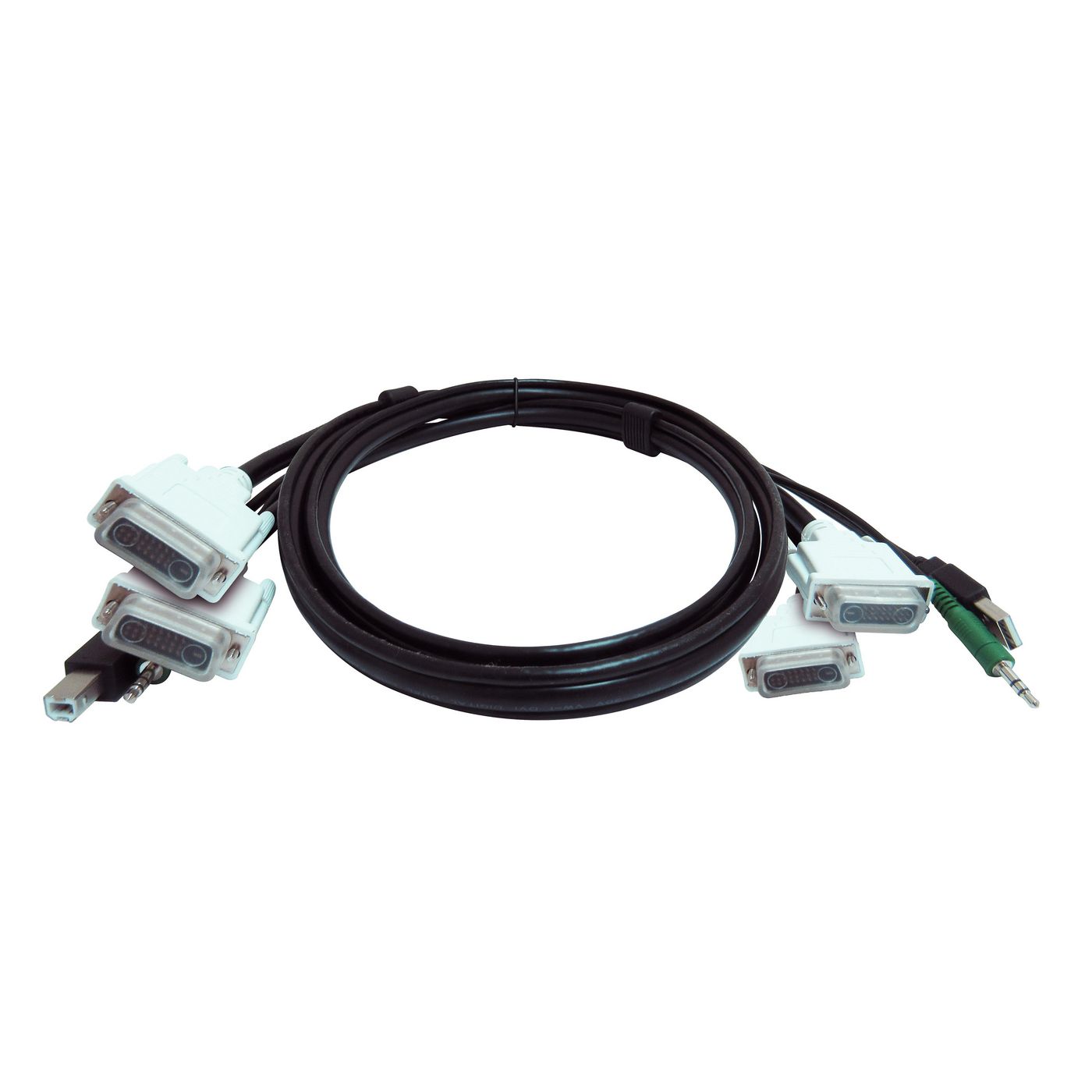 Black-Box SKVMCBL-2DVI-06TAA W127055368 6 ft KVM USB Dual Link Dual 