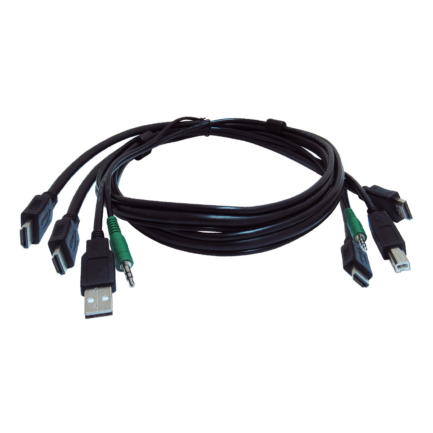 Black-Box SKVMCBL-2HDMI-10TAA W127055374 10 ft KVM USB Dual HDMI Cable 