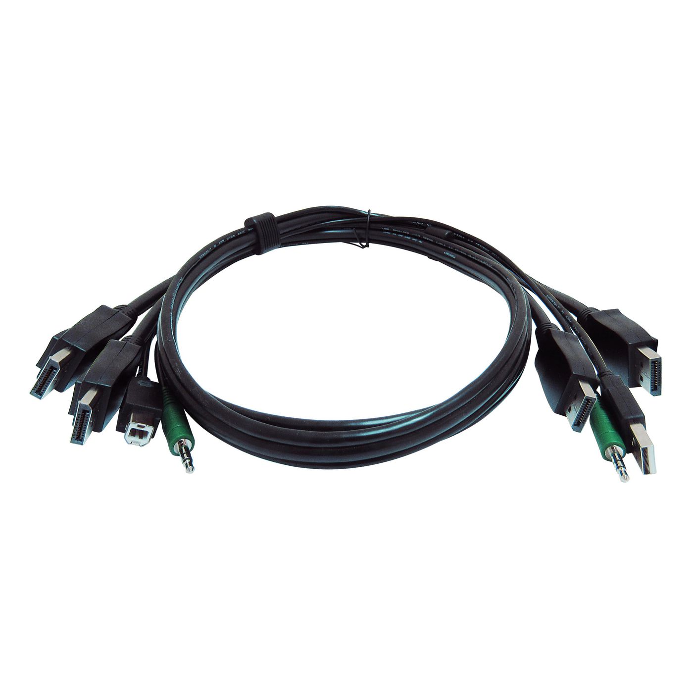 6 ft KVM USB Dual DisplayPort