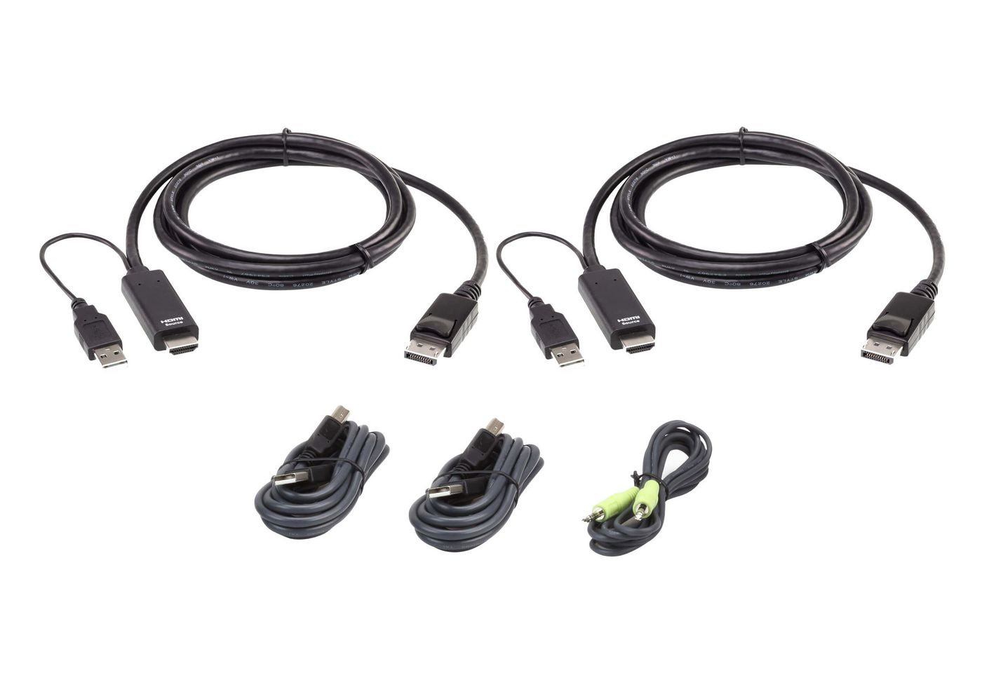 Aten 2L-7D02UHDPX5 W127165005 Cable kit: 2x True 4K 1.8M 