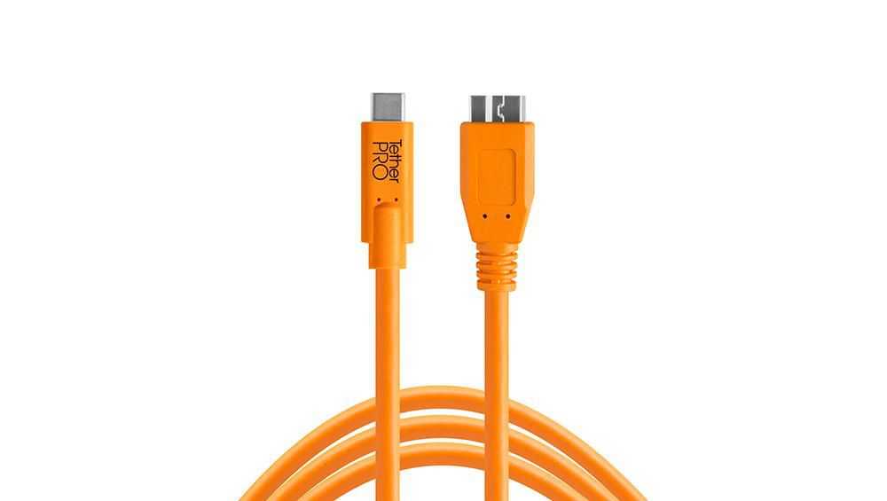 TETHER TOOLS USB-C zu 3.0 Micro- B 4,60m orange