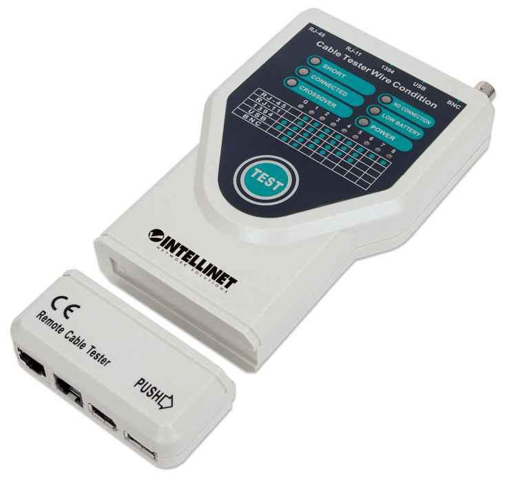 Intellinet 780094 5-in-1 Cable Tester 