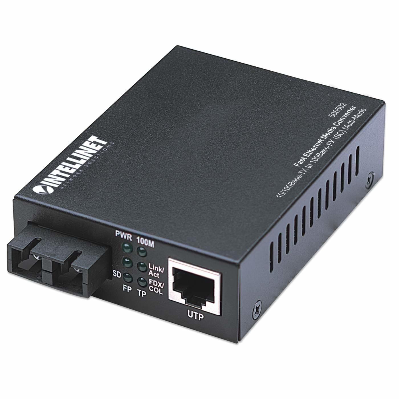 Intellinet 506502 Converter Fast Ethernet 