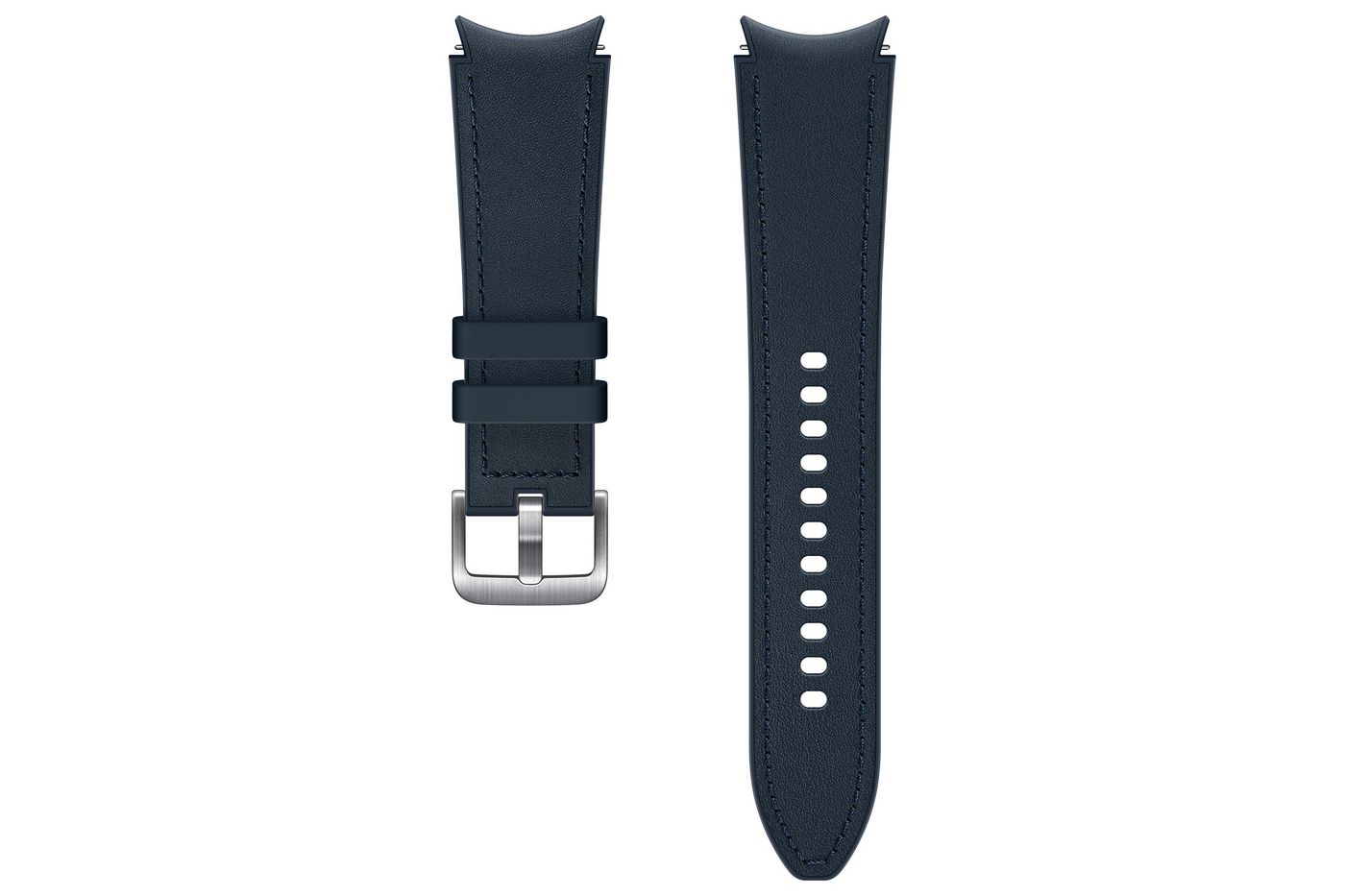 Galaxy Watch 4 / Watch 4 Classic Hybrid Leather Strap (m/l) - Metallic Blue