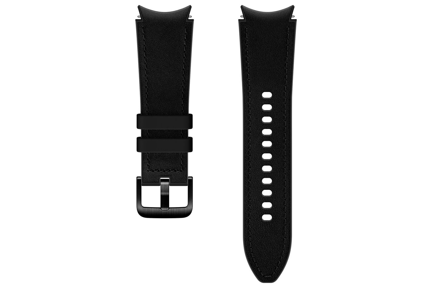 Galaxy Watch4 / Watch4 Classic Hybrid Leather Strap (s/m) - Black