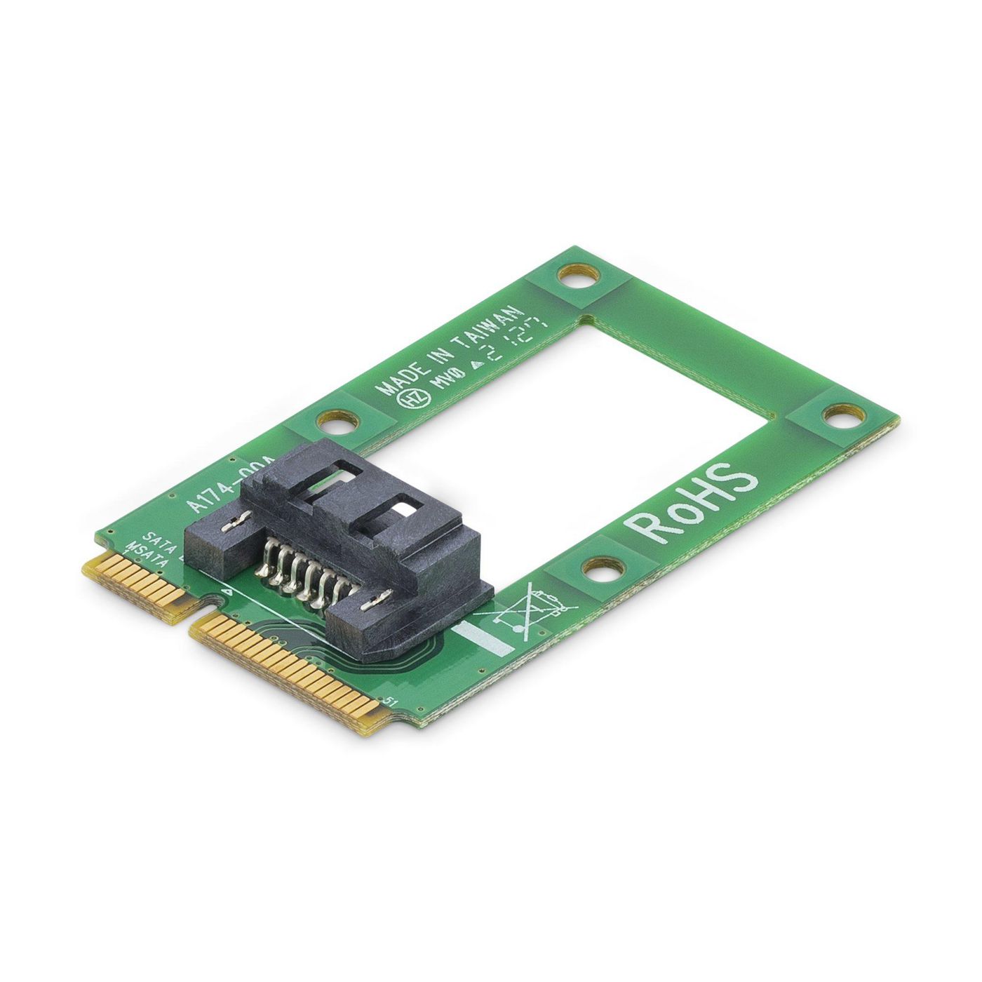 STARTECH.COM mSATA auf SATA Festplatten / SSD Adapter - Mini Serial-ATA zu SATA Konverter