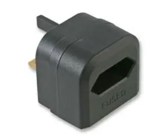 CoreParts EU2UK-BCA Battery Charger Adapter EU to UK Plug Black
