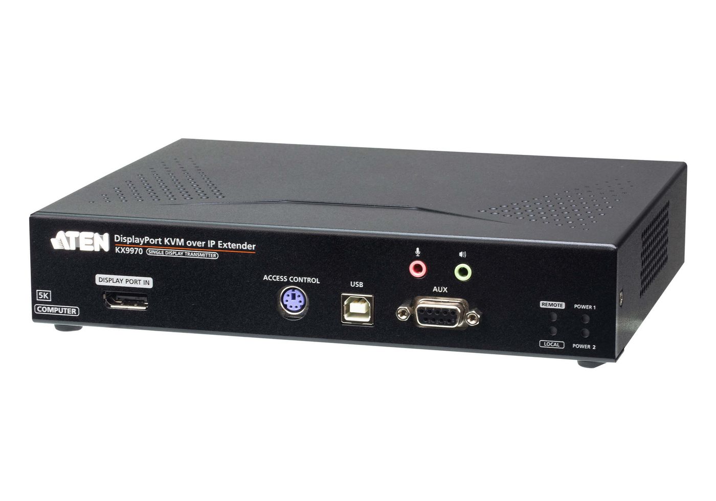 [PREMIUM] 5K DisplayPort KVM over IP Transmitter with USB Isochronous Transfer Power/LAN Redundancy