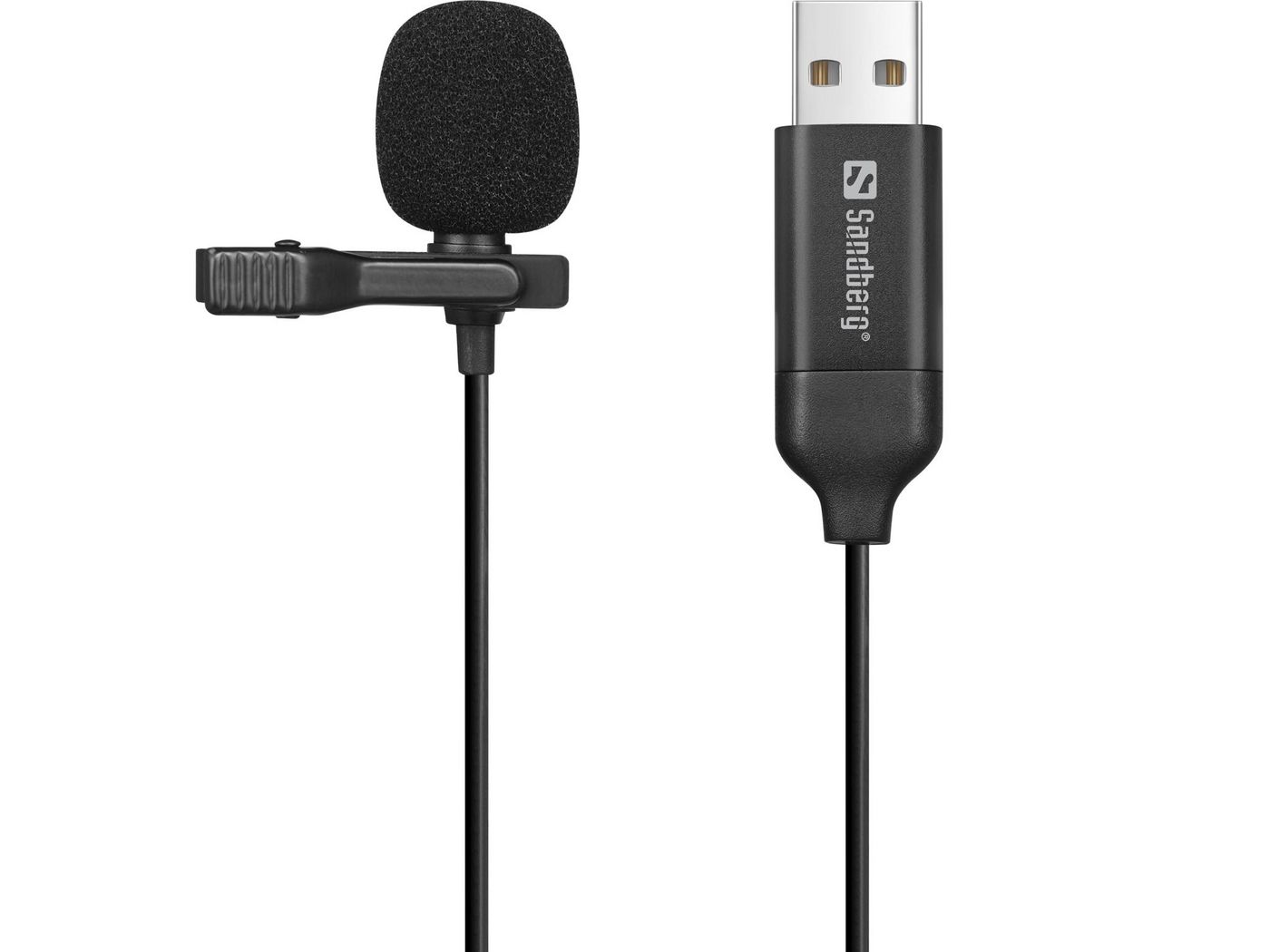 Sandberg 126-40 Streamer USB Clip Microphone 