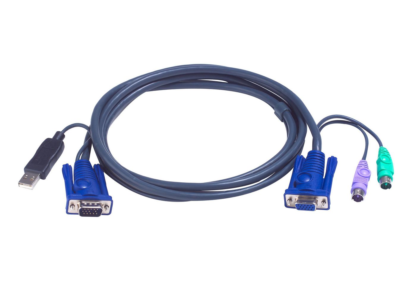 ATEN Kabelsatz Aten USB-PS/2, 2L-5502UP, Länge 1,8m