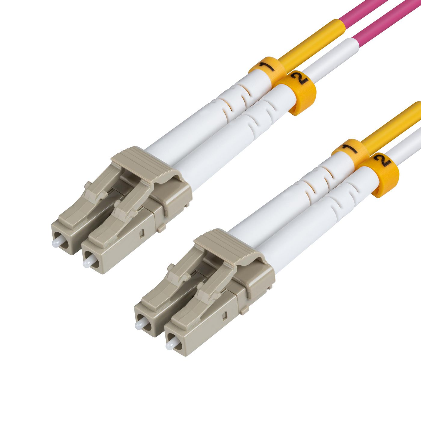 Optical Cable Lc/upc-lc/pc 50/125 Mm Dpx Multimode Duplex Om4 Lszh 2m