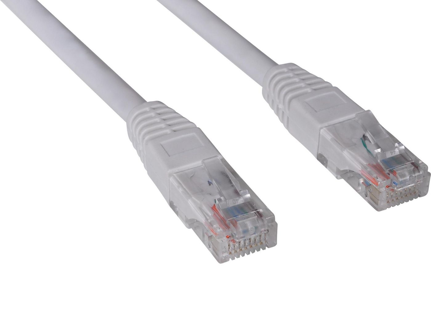 SAVER Patch cable - CAT6 - UTP - molded - 2m - White