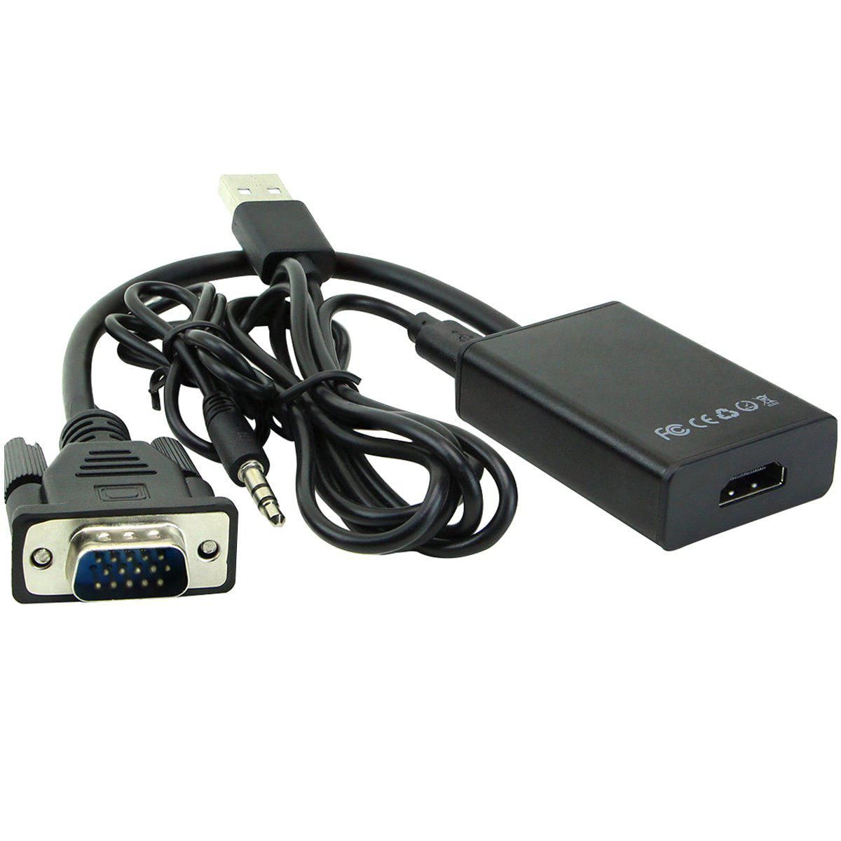 Vga To Hdmi Converter With USB Power And Audio