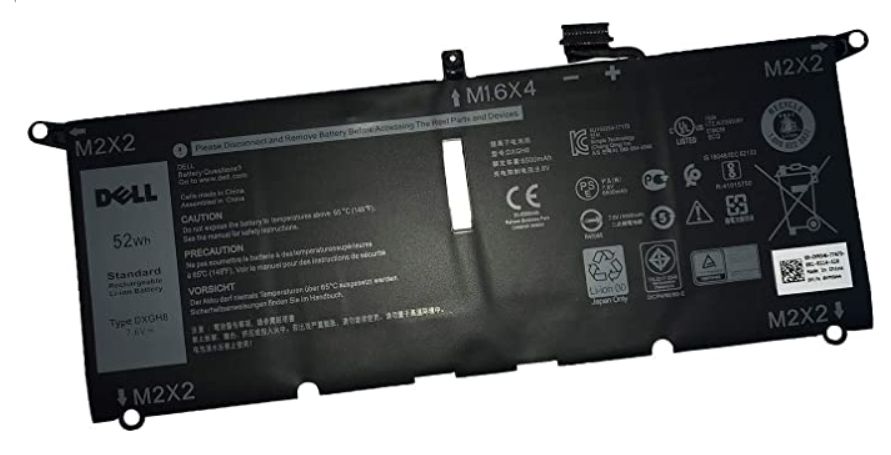 Dell DXGH8 W125960146 Battery 52 WHR 4 Cell 