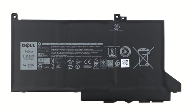 Dell DJ1J0 W125935375 Main Battery Pack 11.4V 