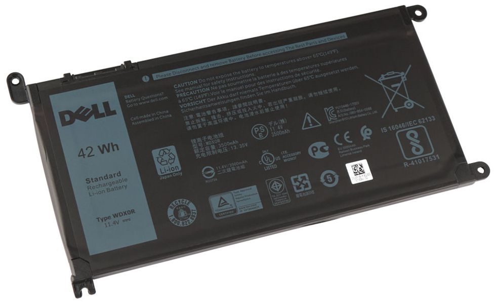 Dell 0WDX0R W128150464 Battery, 42WHR, 3 Cell, 