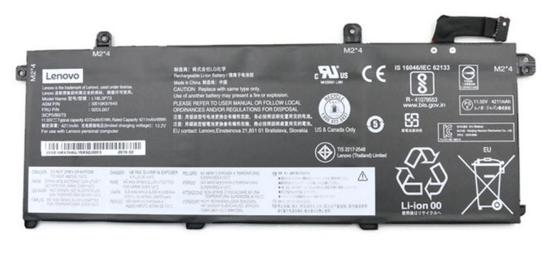 50Wh internal laptop battery 