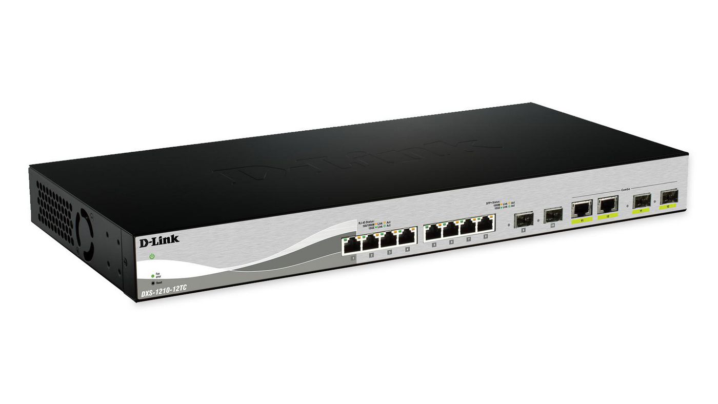 D-Link DXS-1210-12SCE W128107062 12 Port Smart Managed Switch 