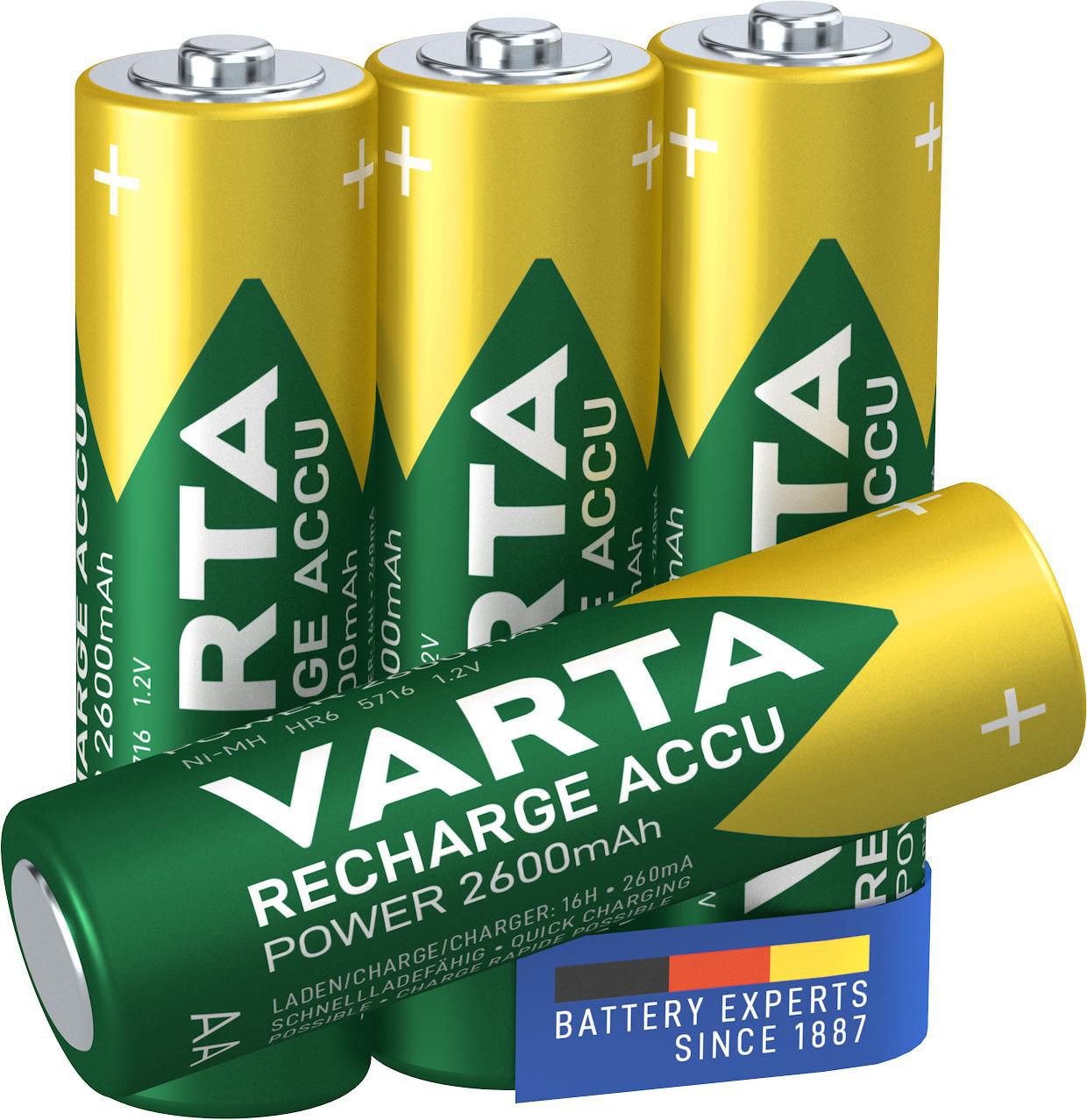 Varta 5716101404 W128256971 05716 Rechargeable Battery Aa 