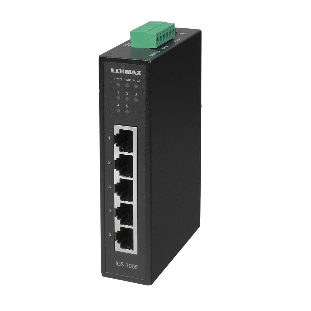 EDIMAX Switch EDIMAX Industrial 5-Port GbE unmanaged IP30
