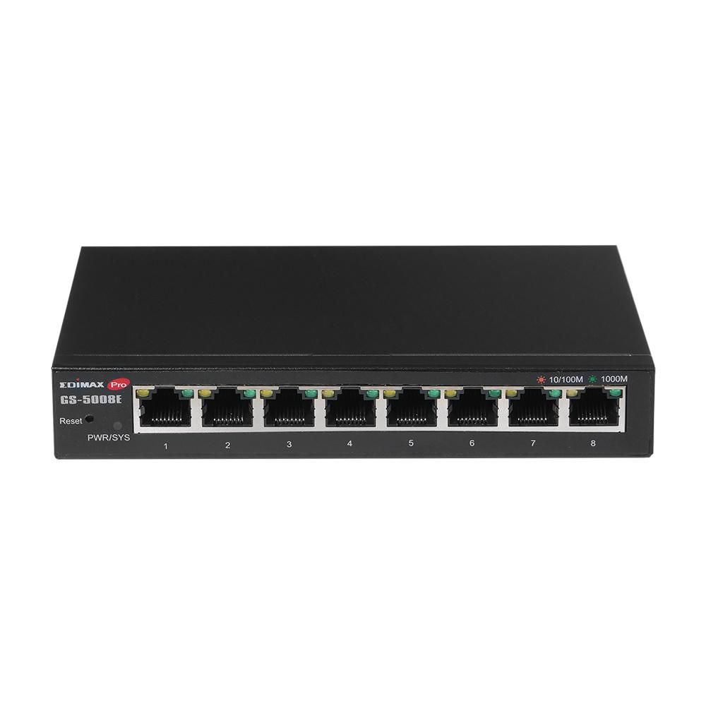 EDIMAX Gigabit Ethernet 8 Port Web Smart Switch Einfache Verwaltung und Erweiterung auf kabelgebunde