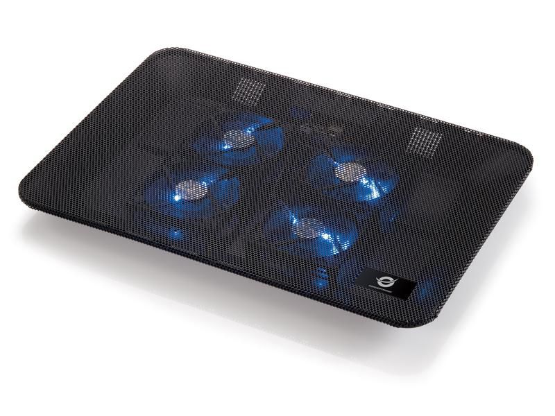 Conceptronic CNBCOOLPADL4F 4-Fan Notebook Cooling Pad 