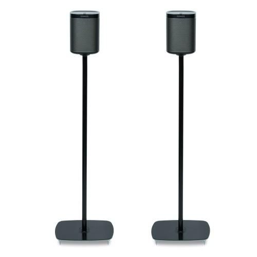 FLEXSON 2x SONOS ONE Standfuss in schwarz inklusive Stromverlaengerungskabel