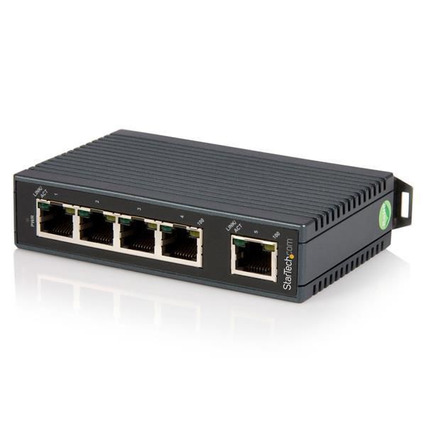 STARTECH.COM Industrieller 5 Port Ethernet Switch zur DIN-Schienen Montage - Unmanaged 10/100 Netzwe