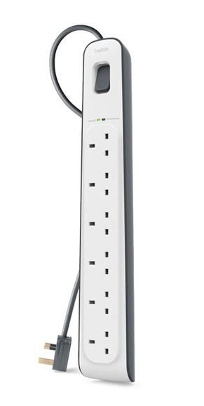 Belkin BSV603AF2M protezione da sovraccarico Bianco 6 prese(e) AC 2 m