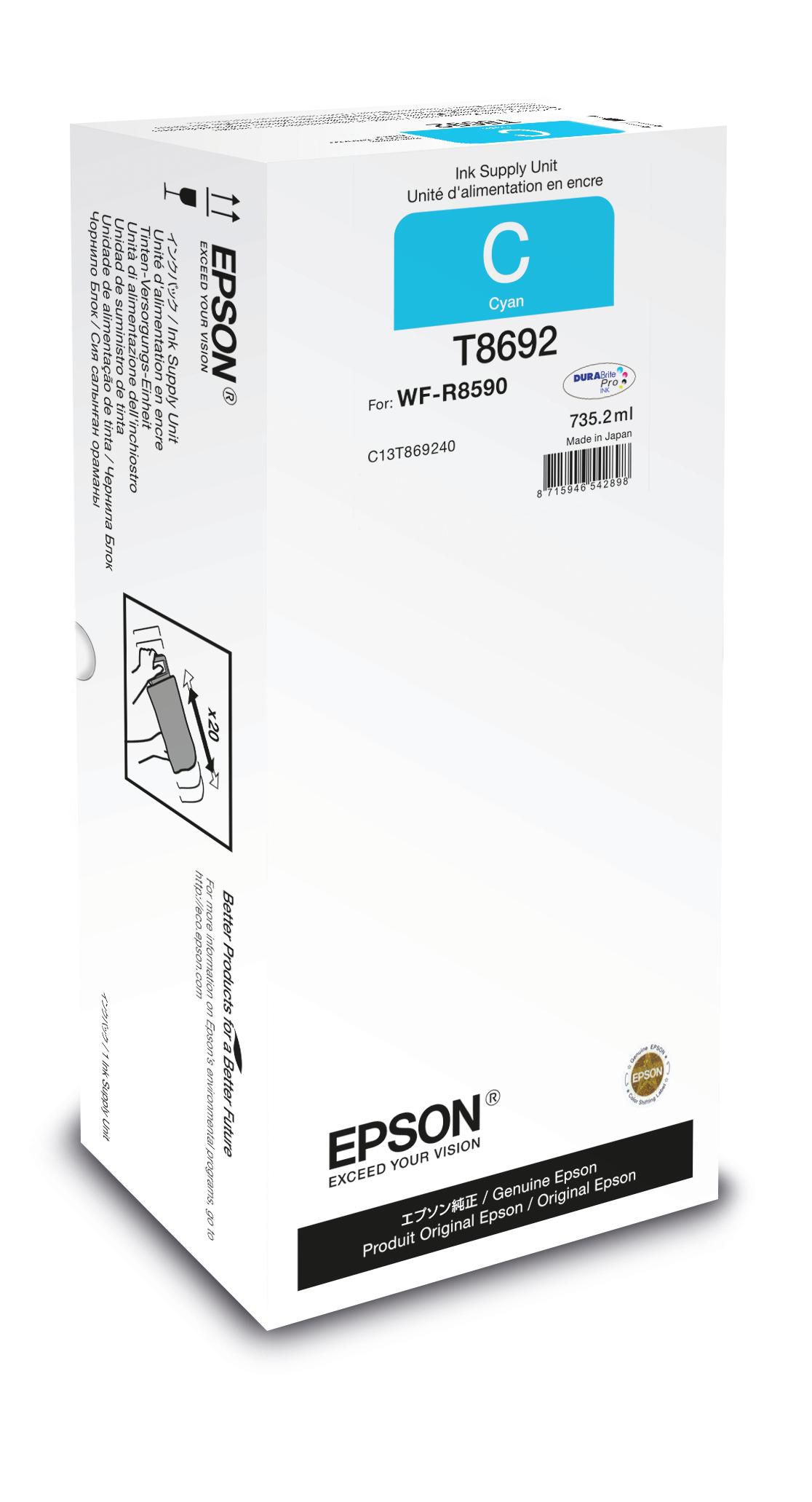 EPSON Ink Cart/WorkForce Pro WF-R8590 Cyan XXL