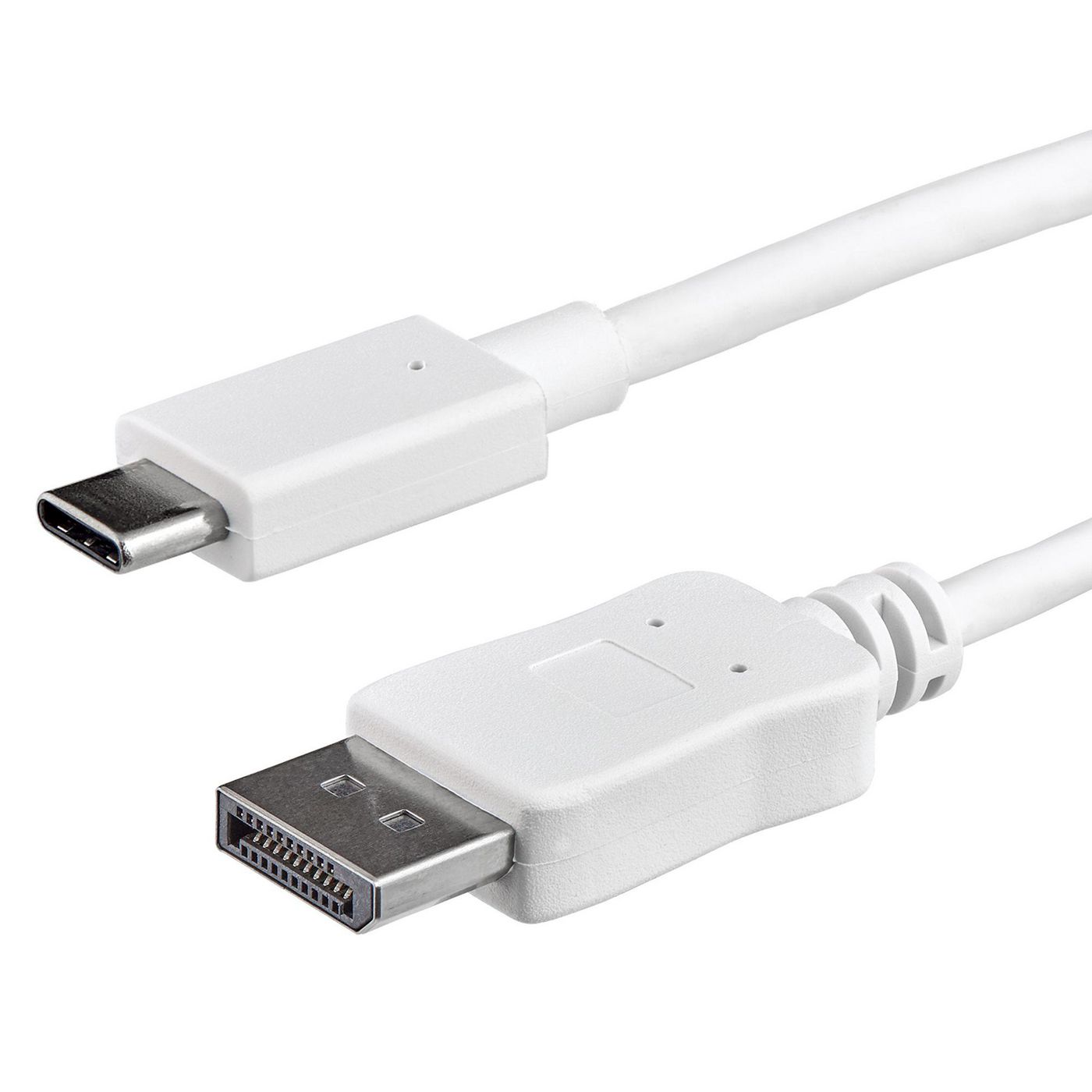STARTECH.COM 1m USB C auf DisplayPort Kabel - USB C Kabel - 4K 60hz - Weiss - USB C zu DisplayPort -