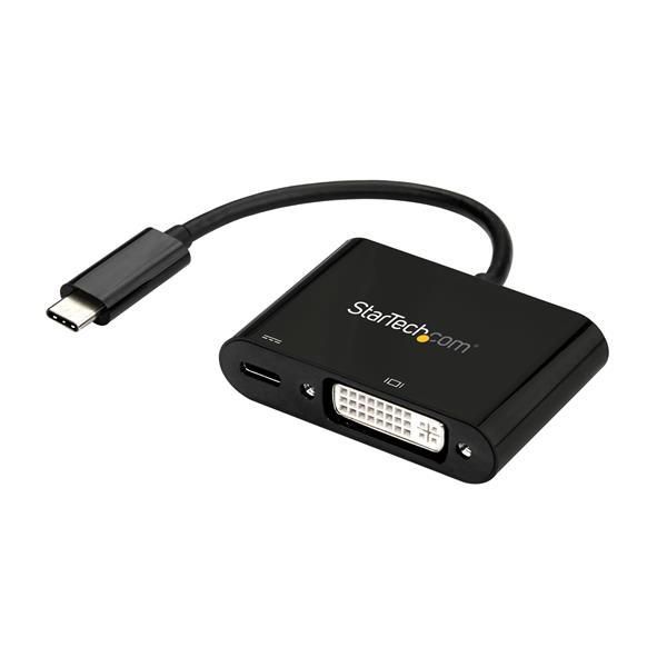 STARTECH.COM USB-C auf DVI Adapter mit USB Stromversorgung -USB Typ C Adapter - DVI Adapter - 1920 x