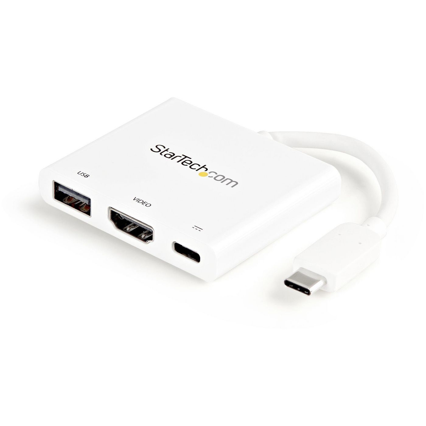 STARTECH.COM USB-C auf HDMI Adapter - Weiss - 4K 30Hz - Thunderbolt 3 kompatibel - mit Power Deliver