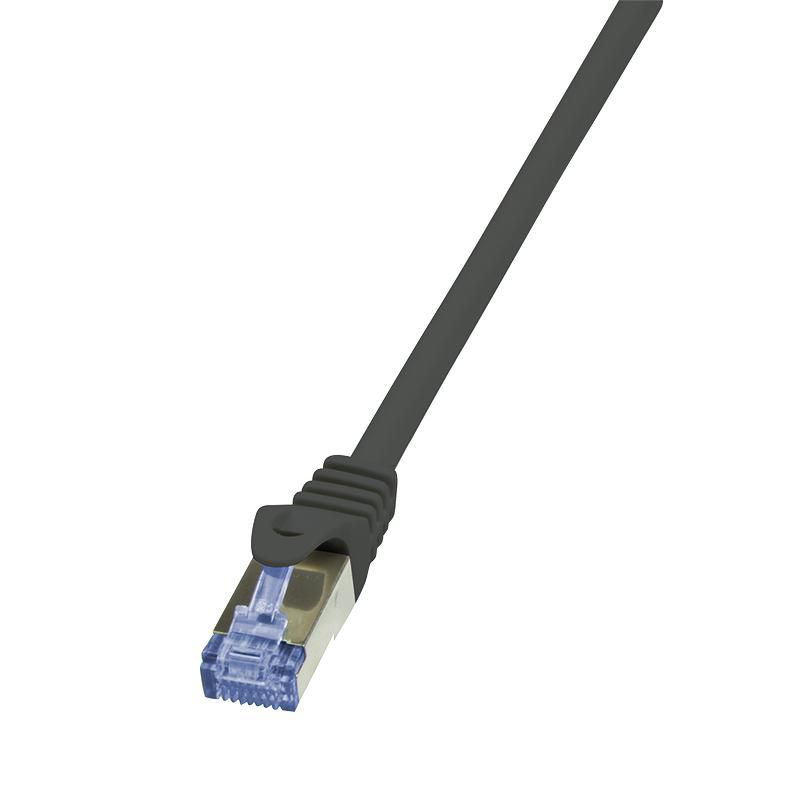 LOGILINK Patch Cable Cat.7 800MHz S/FTP schwarz 0.25m Prime Line