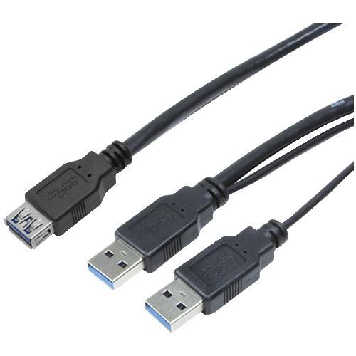 LogiLink CU0071 USB 3.0 Y, 0.6m USB cable USB 