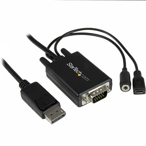 StarTech.com Cavo Adattatore DisplayPort a VGA - Convertitore DP a VGA con audio - 1920 x 1200 da 2m