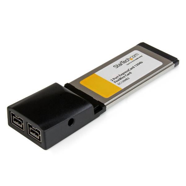 STARTECH.COM 2 Port IEEE 1394b FireWire ExpressCard Laptop Schnittstellenkarte - FireWire800 34mm Ka