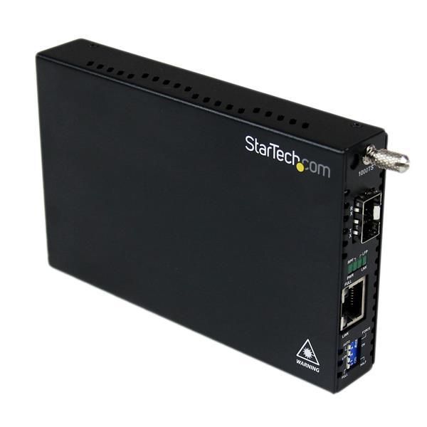 STARTECH.COM Gigabit Ethernet LWL / Glasfaser Medienkonverter mit SFP  - 1000 Mbit/s Multimode Gigab
