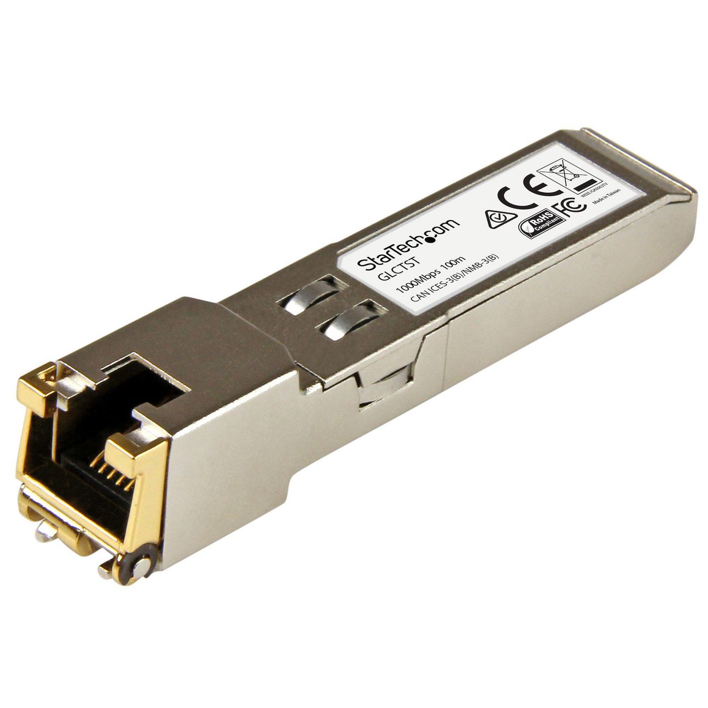 STARTECH.COM Gigabit RJ45 Kupfer SFP Transceiver Modul - Cisco GLC-T kompatibel - 1000Base-T - Mini-