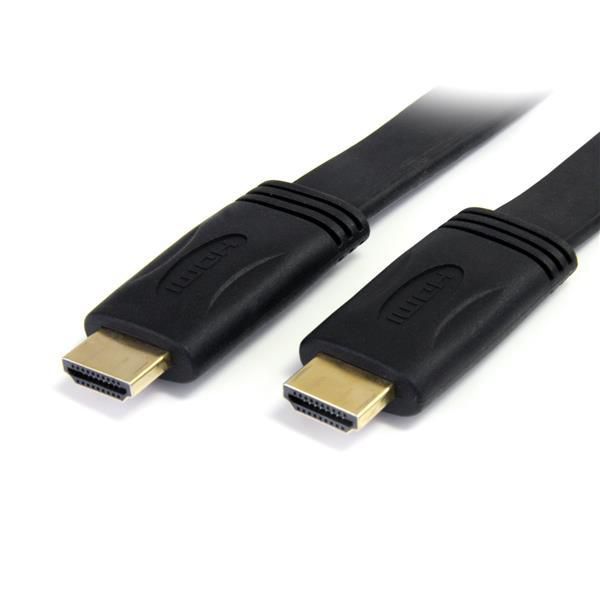 STARTECH.COM Flaches High-Speed-HDMI-Kabel mit Ethernet 5m - Ultra HD 4k x 2k HDMI Kabel mit vergold