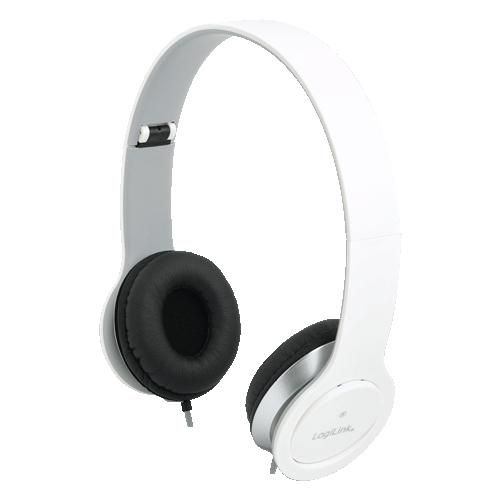 LogiLink HS0029 Headset stereo 3,5mm6,3mm wht 