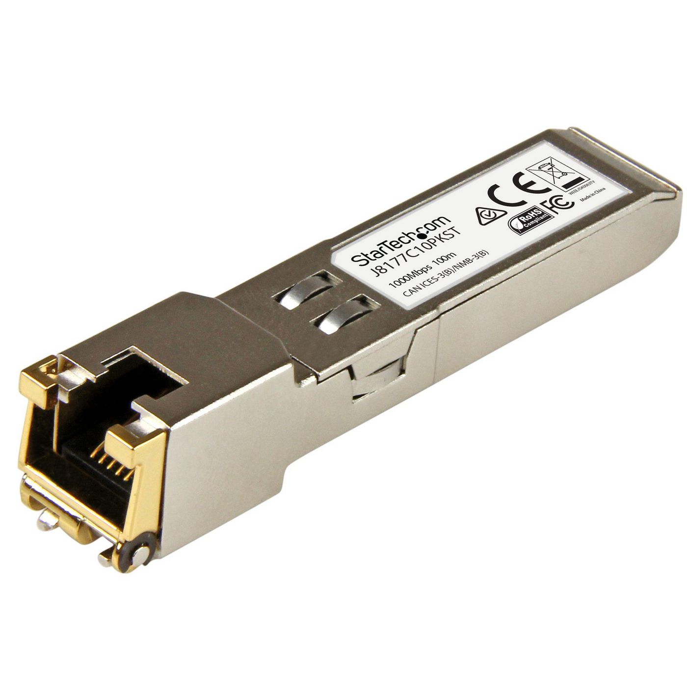 STARTECH.COM Gigabit RJ45 Kupfer SFP Transceiver Modul - HP J8177C kompatibel 1000Base-T - Mini GBIC