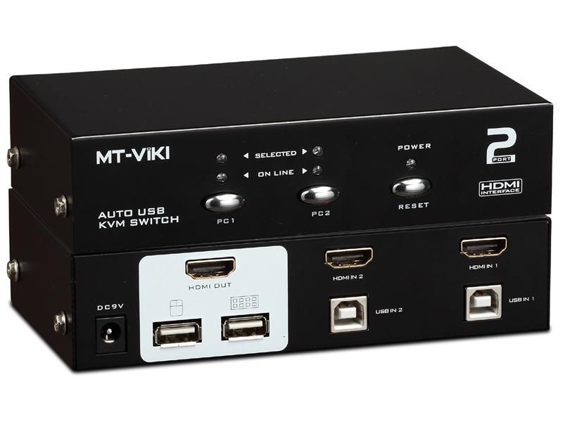 Mcab KVM0822 KVM, 2 PORTS, HDMI, KB-MOUSE 