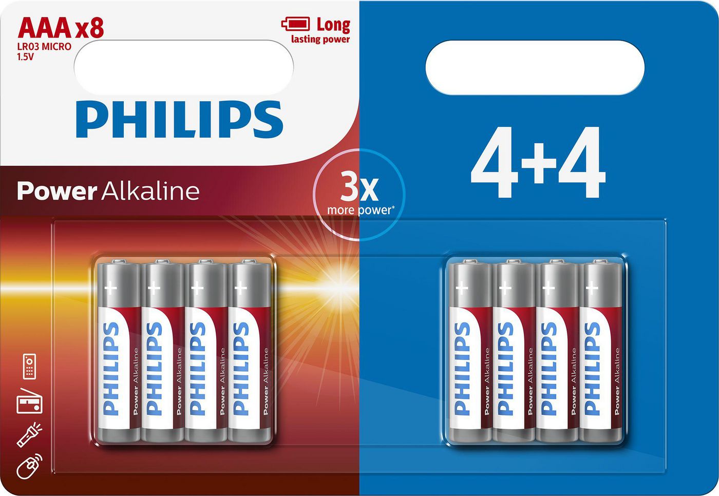 Philips LR03P8BP10 LR03P8BP/10 Power Alkaline AAA 