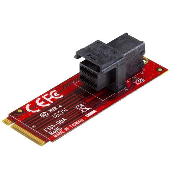 STARTECH.COM U.2 SFF-8643 auf M.2 PCI Express 3.0x4Adapterkarte für 6,35cm/2,5Zoll U.2 NVMe SSD-M2 P