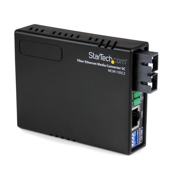 STARTECH.COM 10/100 Mbit/s Ethernet LWL / Glasfaser Multi Mode Medienkonverter SC 2km - 100Base-FX