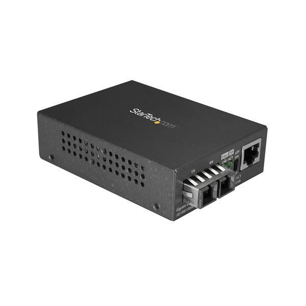 STARTECH.COM LWL Medienkonverter - 1000Base-LX - Single Mode - 10km - SC Glasfaser auf Ethernet Konv