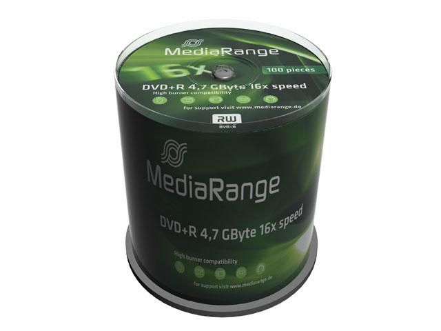MR443 DVD+R MediaRange 4.7GB 100pcs 
