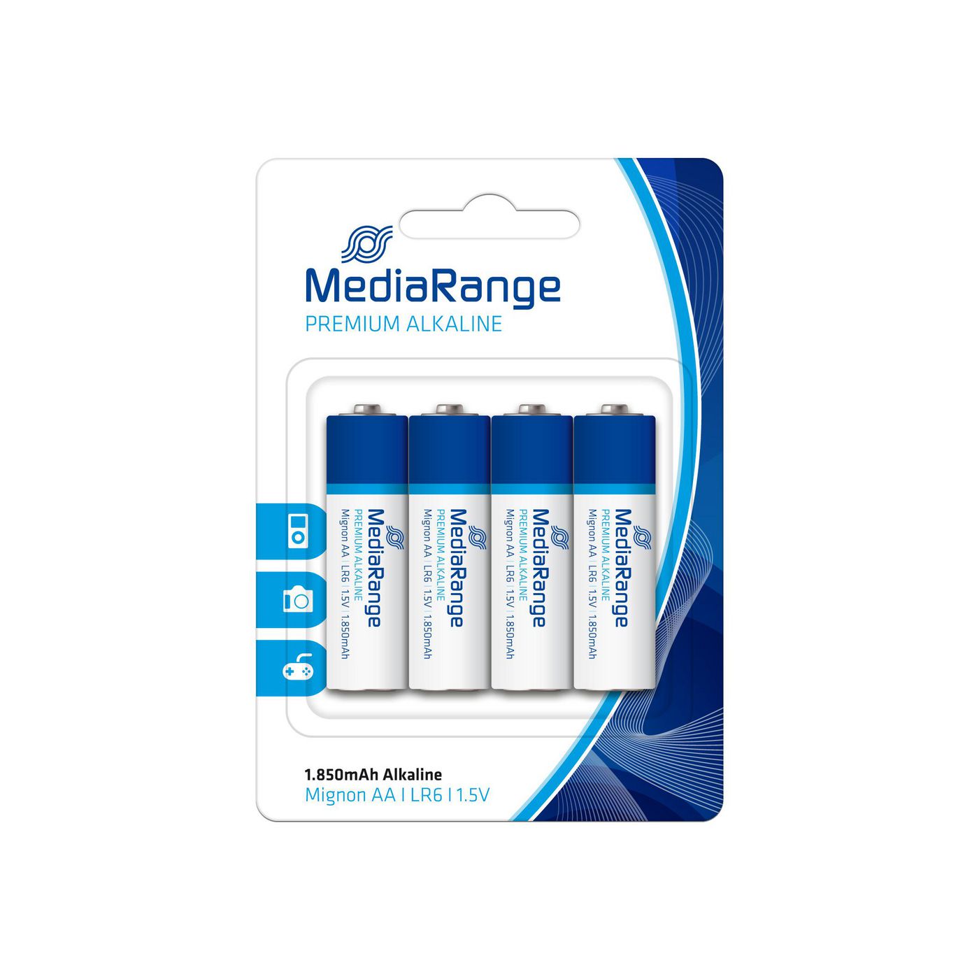 MEDIARANGE Batterie Mediarange Prem. Blister AA  (Alkaline/LR06)   4S