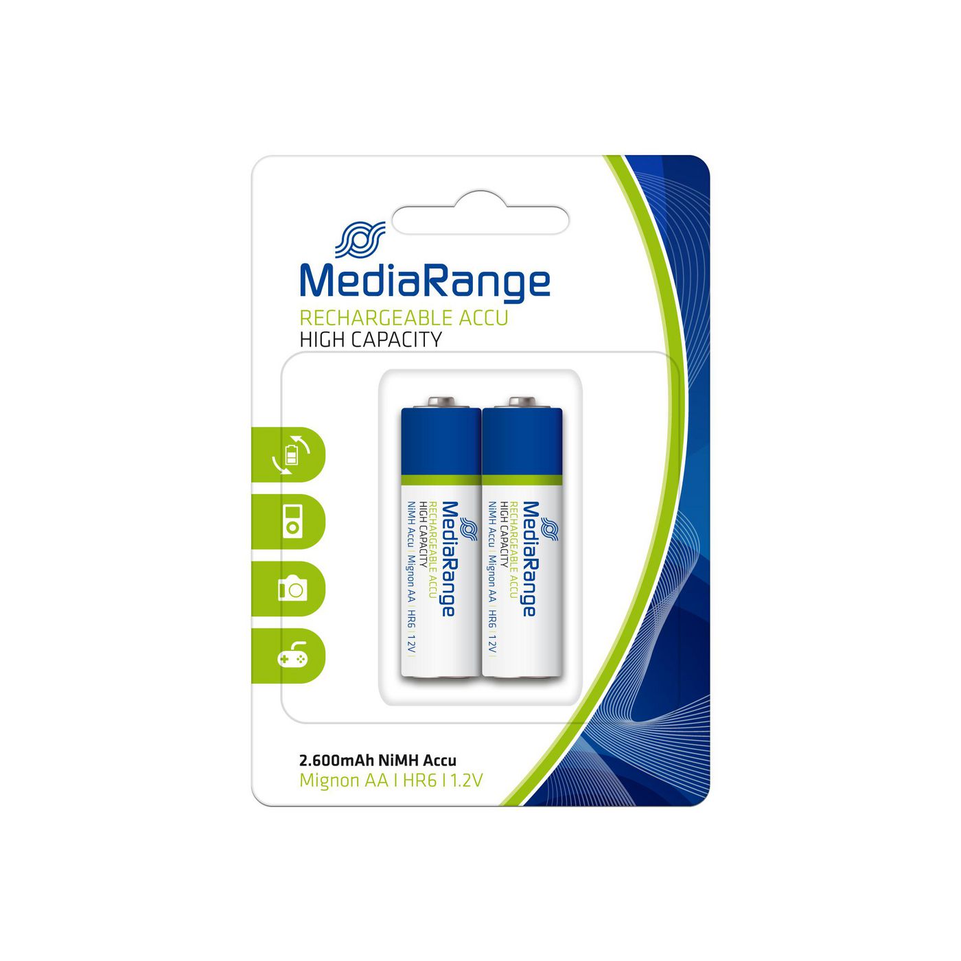 MediaRange MRBAT123 Batterie Rechargeable Accu 